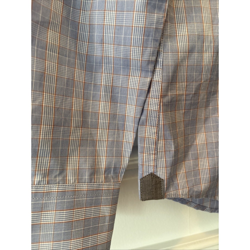Todd Snyder Button up 15 34/35 Blue Checkered - Picture 3 of 5